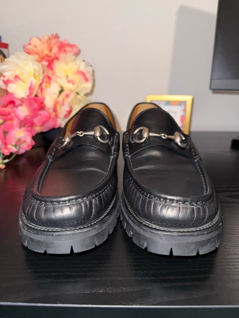 Gucci Men’s Black Leather Horsebit Loafers Size 8 US | Authentic | Made in Italy - Picture 2 of 16